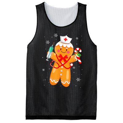 Gingerbread Nurse Christmas Cookies Baking Nursing Costume Mesh Reversible Basketball Jersey Tank