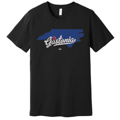 Gastonia North Carolina NC Map Premium T-Shirt