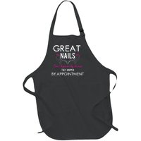 Great Nail Don't Happen By Chance Funny Nail Tech Women Full-Length Apron With Pockets