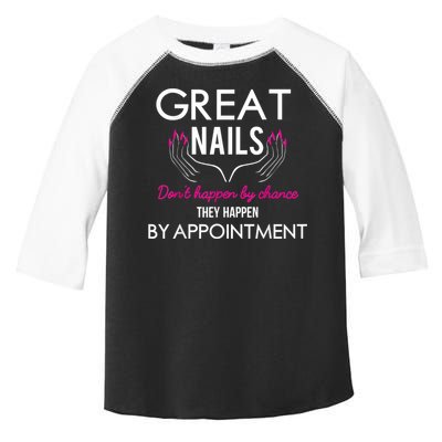 Great Nail Don't Happen By Chance Funny Nail Tech Women Toddler Fine Jersey T-Shirt