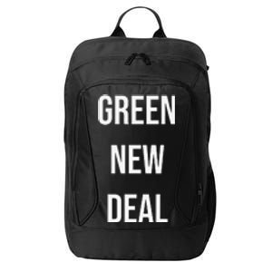 GREEN NEW DEAL Climate Change Activism Activist Earth Day City Backpack