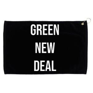 GREEN NEW DEAL Climate Change Activism Activist Earth Day Grommeted Golf Towel