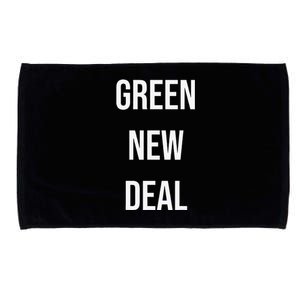 GREEN NEW DEAL Climate Change Activism Activist Earth Day Microfiber Hand Towel