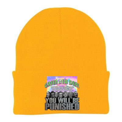 Green New Deal You Were Promised Unicorns And Rainbows Knit Cap Winter Beanie