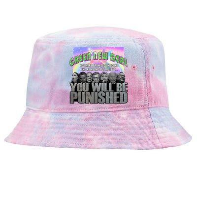 Green New Deal You Were Promised Unicorns And Rainbows Tie-Dyed Bucket Hat