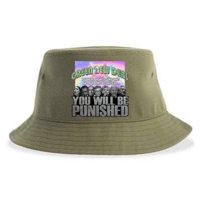 Green New Deal You Were Promised Unicorns And Rainbows Sustainable Bucket Hat