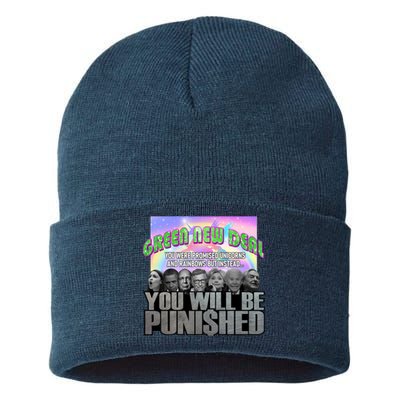 Green New Deal You Were Promised Unicorns And Rainbows Sustainable Knit Beanie