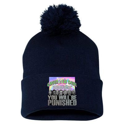 Green New Deal You Were Promised Unicorns And Rainbows Pom Pom 12in Knit Beanie