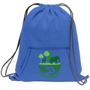 Global National Endangered Species Day Protect The Wildlife Funny Gift Sweatshirt Cinch Pack Bag