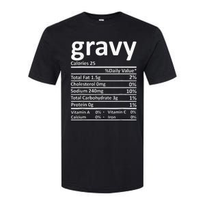 Gravy Nutrition Facts Thanksgiving Christmas Food Softstyle CVC T-Shirt