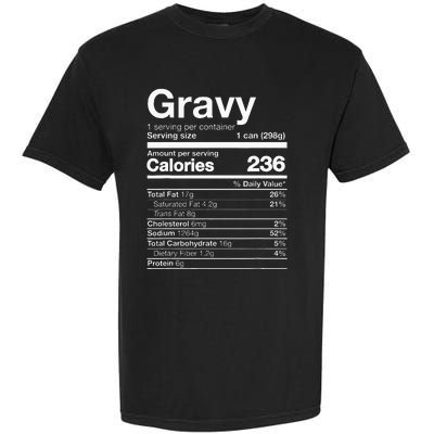 Gravy Nutrition Funny Thanksgiving Food Garment-Dyed Heavyweight T-Shirt