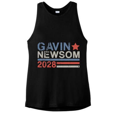 Gavin Newsom For President 2028 Ladies PosiCharge Tri-Blend Wicking Tank