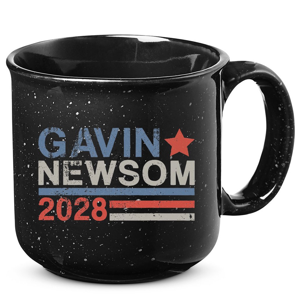 Gavin Newsom For President 2028 15oz Campfire Ceramic Mug
