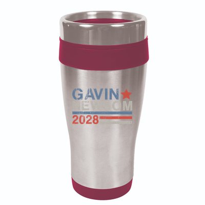 Gavin Newsom For President 2028 16oz Travel Tumbler