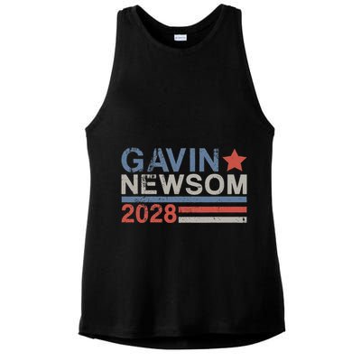 Gavin Newsom For President 2028 Gavin Newsom 2028 Ladies PosiCharge Tri-Blend Wicking Tank