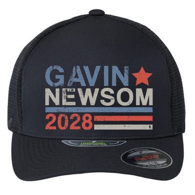 Gavin Newsom For President 2028 Gavin Newsom 2028 Flexfit Unipanel Trucker Cap