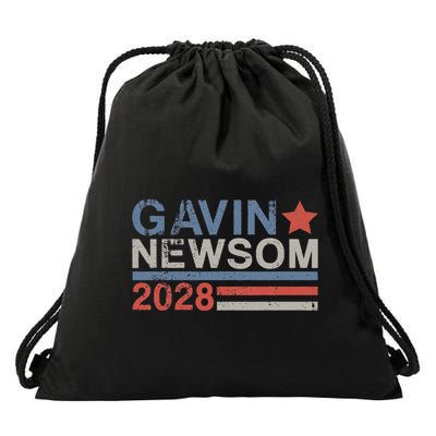Gavin Newsom For President 2028 Gavin Newsom 2028 Drawstring Bag