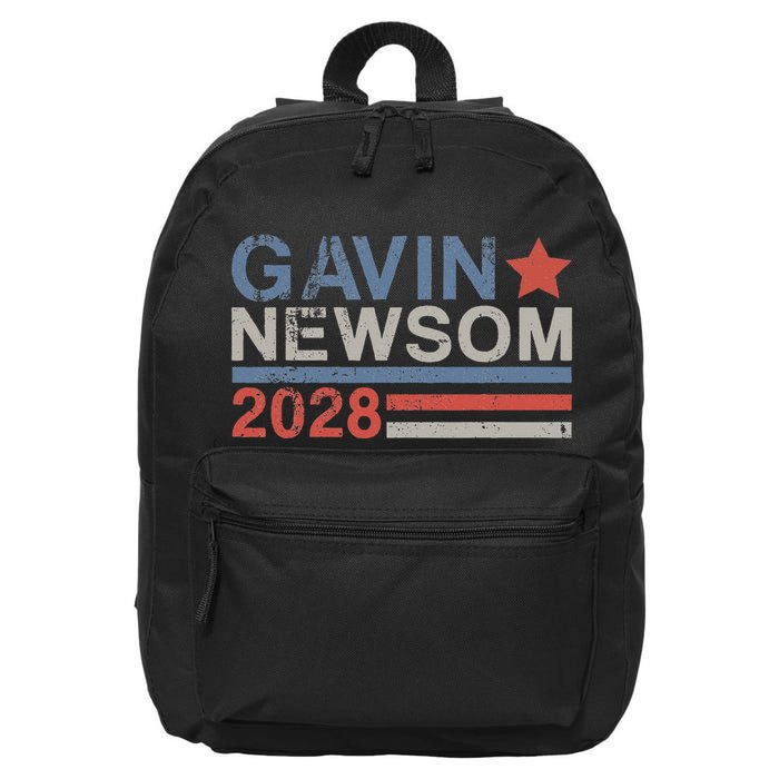 Gavin Newsom For President 2028 Gavin Newsom 2028 16 in Basic Backpack