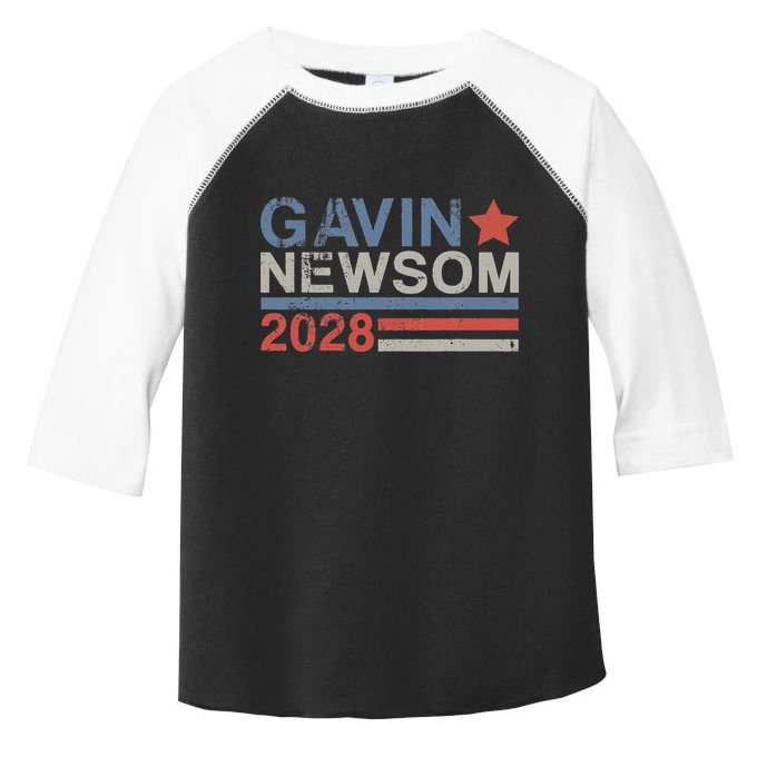 Gavin Newsom For President 2028 Gavin Newsom 2028 Toddler Fine Jersey T-Shirt