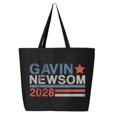 Gavin Newsom For President 2028 Vintage Gavin Newsom 2028 25L Jumbo Tote