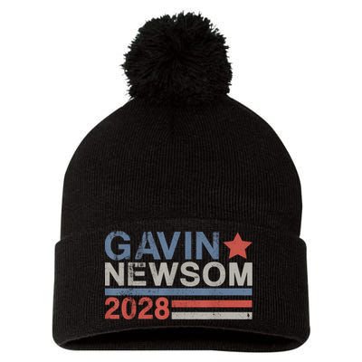 Gavin Newsom For President 2028 Vintage Gavin Newsom 2028 Pom Pom 12in Knit Beanie