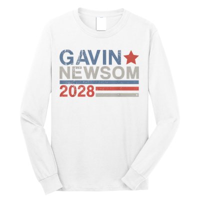 Gavin Newsom For President 2028 Vintage Gavin Newsom 2028 Long Sleeve Shirt