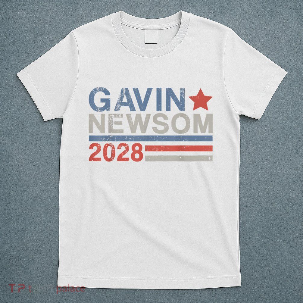 Gavin Newsom For President 2028 Vintage Gavin Newsom 2028 T-Shirt