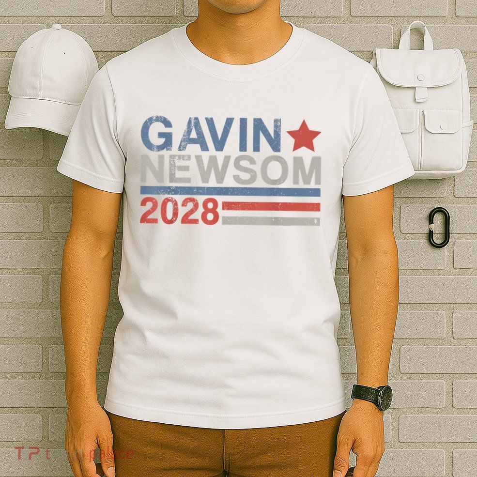Gavin Newsom For President 2028 Vintage Gavin Newsom 2028 T-Shirt