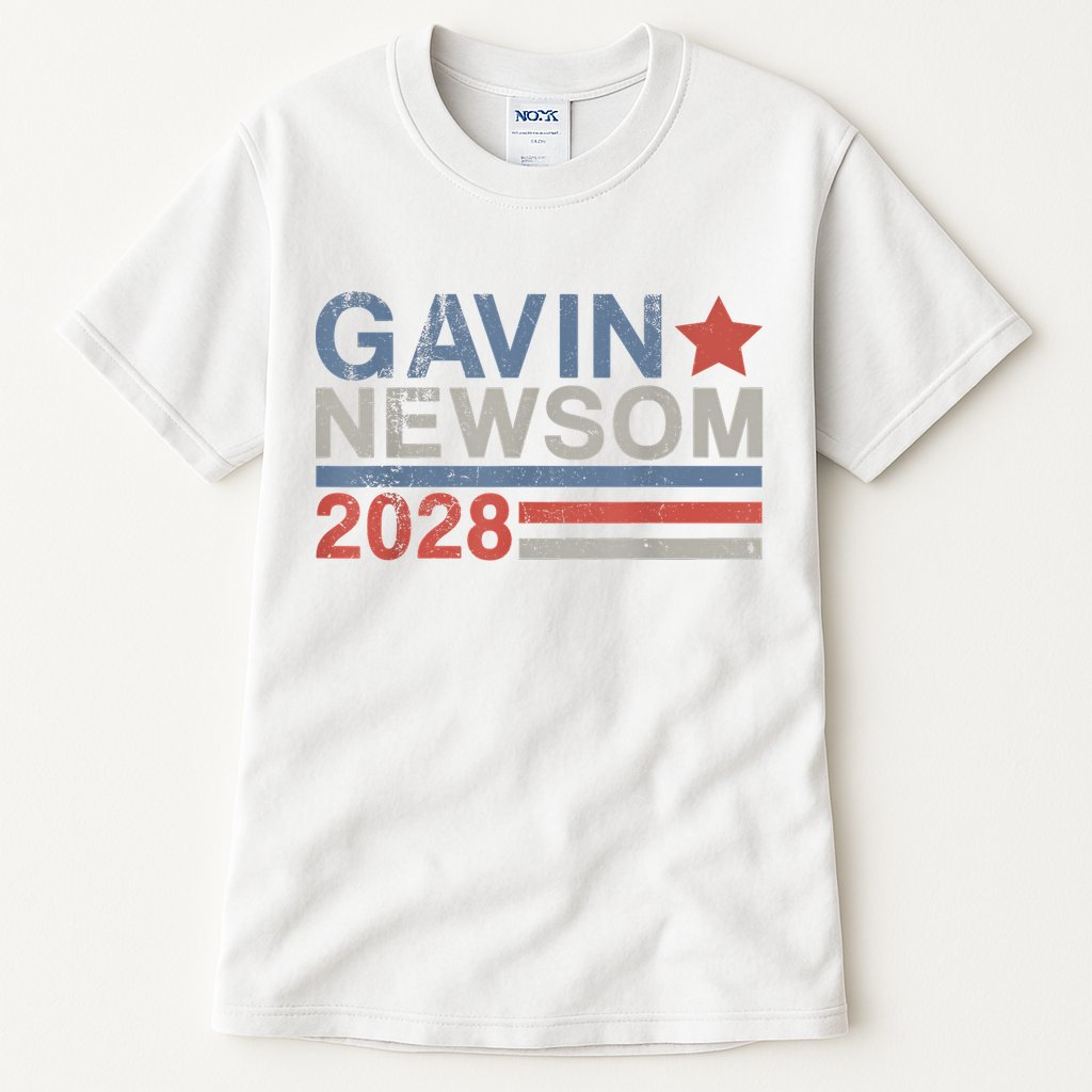 Gavin Newsom For President 2028 Vintage Gavin Newsom 2028 Tall T-Shirt