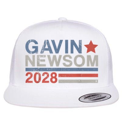 Gavin Newsom For President 2028 Vintage Gavin Newsom 2028 Flatbill Hat