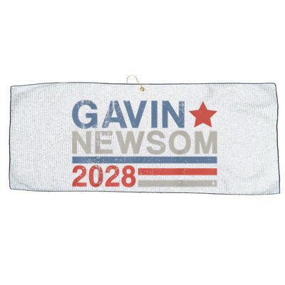 Gavin Newsom For President 2028 Vintage Gavin Newsom 2028 Large Microfiber Waffle Golf Towel