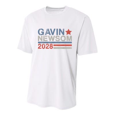 Gavin Newsom For President 2028 Vintage Gavin Newsom 2028 Youth Performance Sprint T-Shirt