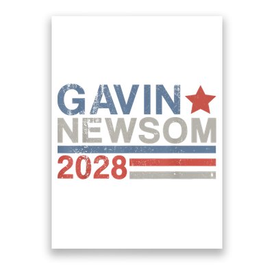 Gavin Newsom For President 2028 Vintage Gavin Newsom 2028 Poster
