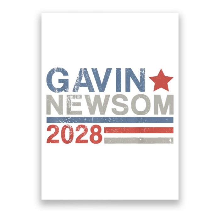 Gavin Newsom For President 2028 Vintage Gavin Newsom 2028 Poster