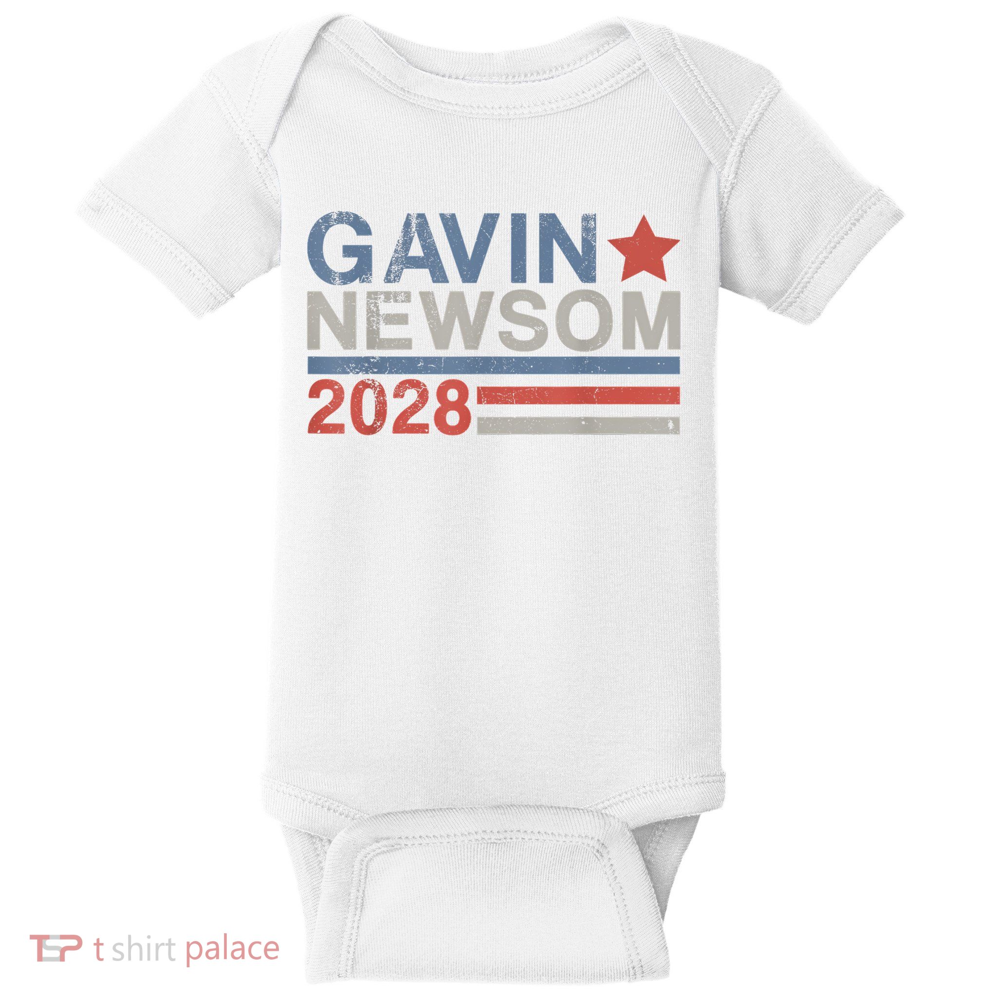 Gavin Newsom For President 2028 Vintage Gavin Newsom 2028 Baby Bodysuit