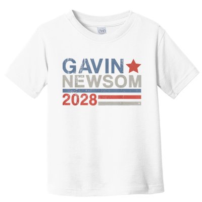 Gavin Newsom For President 2028 Vintage Gavin Newsom 2028 Toddler T-Shirt
