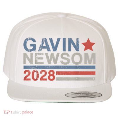 Gavin Newsom For President 2028 Vintage Gavin Newsom 2028 Wool Snapback Cap