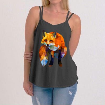 Geometric Nature Fox Cool Cute Graphic Art Women's Strappy Tank