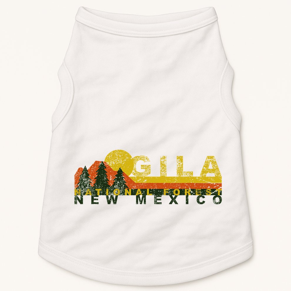 Gila National Forest Vintage Retro Doggie Tank