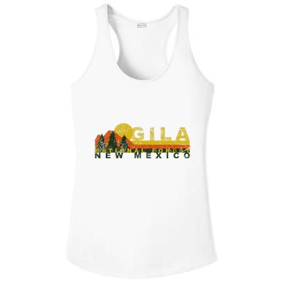 Gila National Forest Vintage Retro Ladies PosiCharge Competitor Racerback Tank