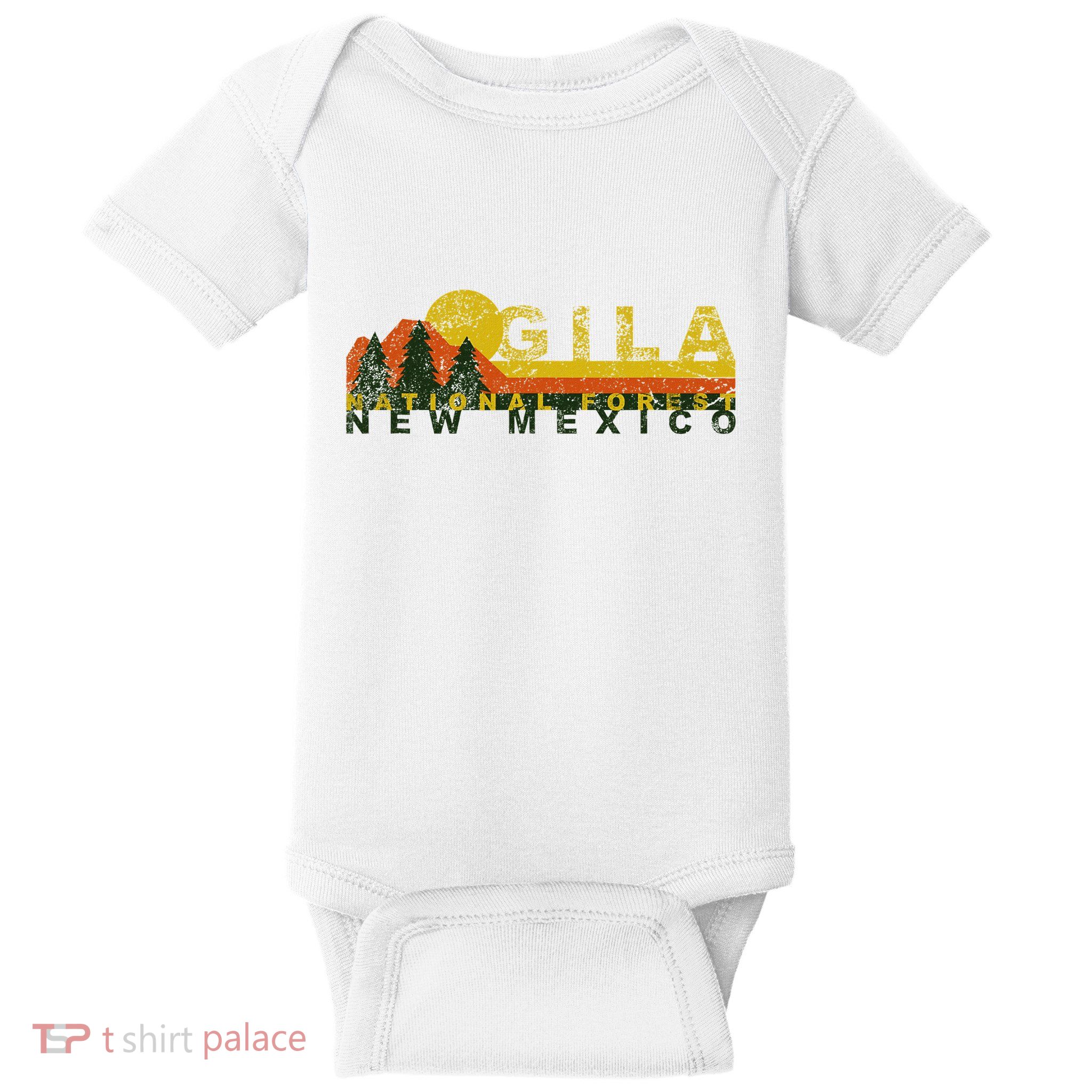 Gila National Forest Vintage Retro Baby Bodysuit