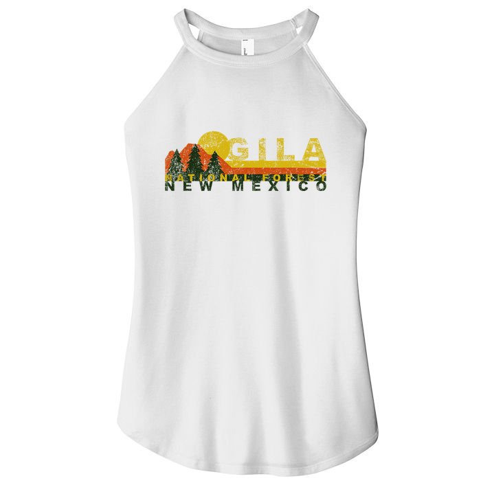 Gila National Forest Vintage Retro Women's Perfect Tri Rocker Tank