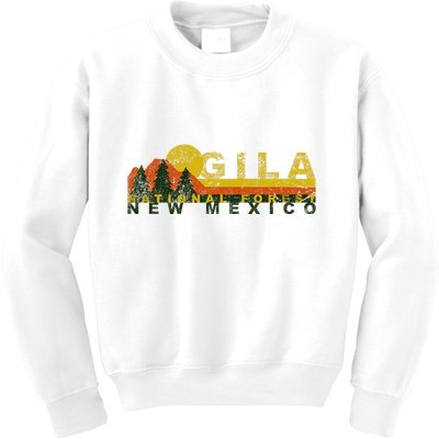 Gila National Forest Vintage Retro Kids Sweatshirt