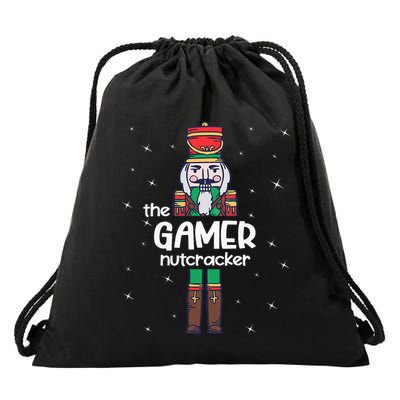 Gamer Nutcracker Family Matching Funny Pajama Drawstring Bag
