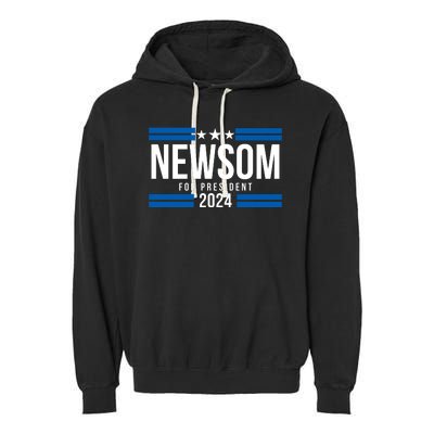 Gavin Newsom For President 2024 Gavin Newsom 2024 Garment-Dyed Fleece Hoodie