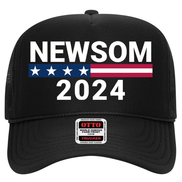 Gavin Newsom For President 2024 Gavin Newsom 2024 Vote Gavin Newsom High Crown Mesh Back Trucker Hat