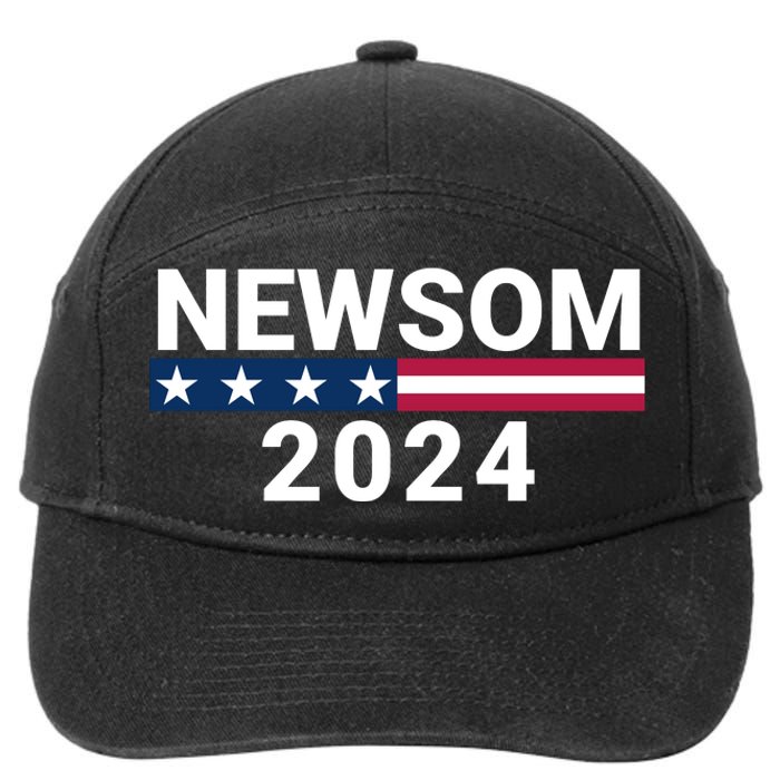 Gavin Newsom For President 2024 Gavin Newsom 2024 Vote Gavin Newsom 7-Panel Snapback Hat