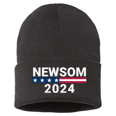 Gavin Newsom For President 2024 Gavin Newsom 2024 Vote Gavin Newsom Sustainable Knit Beanie