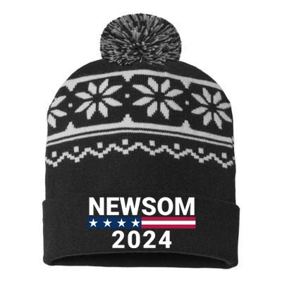 Gavin Newsom For President 2024 Gavin Newsom 2024 Vote Gavin Newsom USA-Made Snowflake Beanie