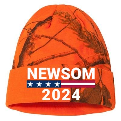 Gavin Newsom For President 2024 Gavin Newsom 2024 Vote Gavin Newsom Kati Licensed 12" Camo Beanie